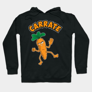 Cute & Funny Carrate Karate Training Carrot Pun Hoodie